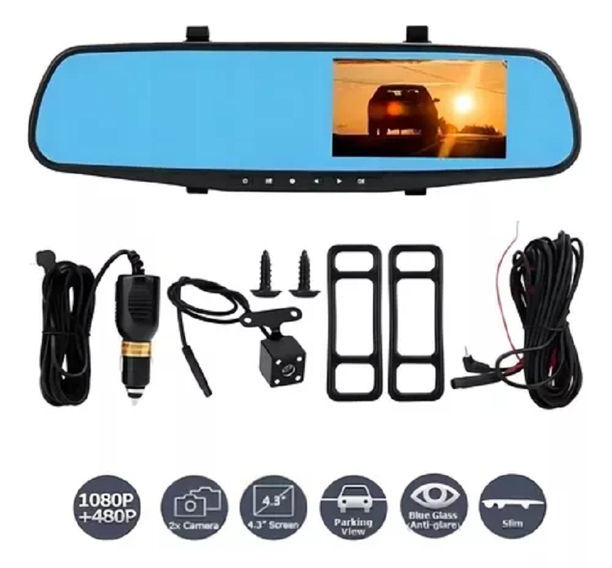 Espejo Retrovisor Camara Dvr Hd
